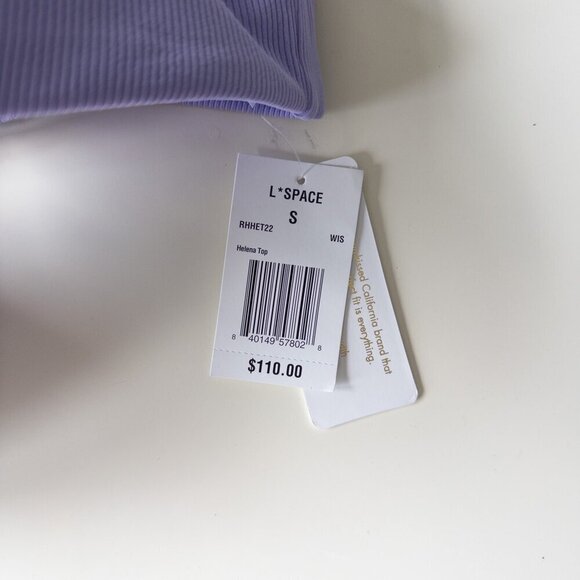 L*Space Ridin' High Ribbed Helena Top in Purple Size Small - Picture 2 of 6